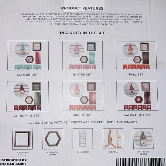 Gnome changeable decor set, decorate 6 different ways - Picture 4 of 4